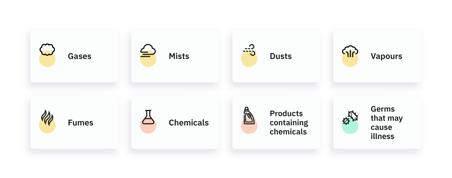 According to the Health and Safety Executive , these substances can